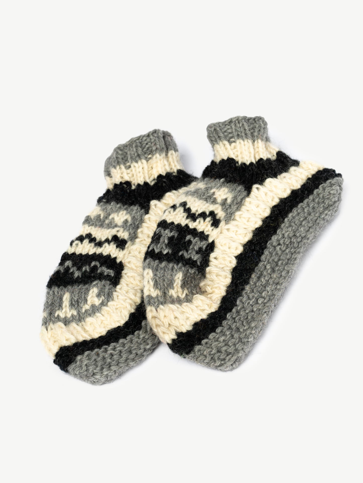 Warm Monochrome Fuzzy Woolen Socks