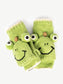 Green Frog Woolen Mittens/Gloves