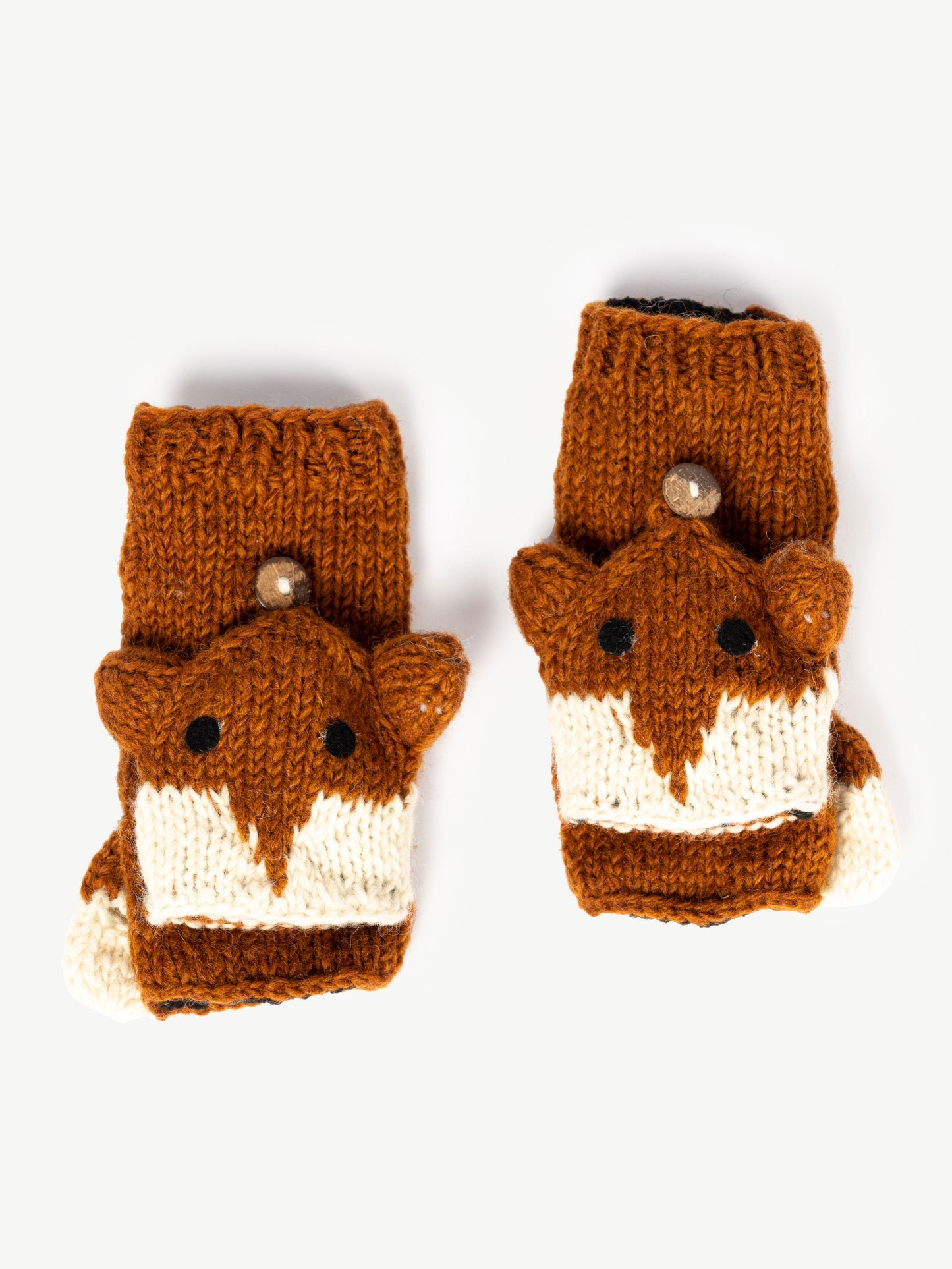 Foxy Handmade Woolen Mittens/Gloves