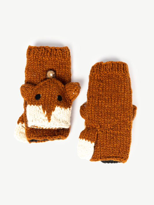 Foxy Handmade Woolen Mittens/Gloves