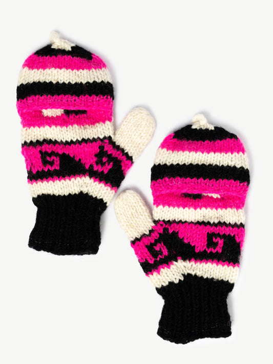 Blackpink Warm Woolen Mittens/Gloves